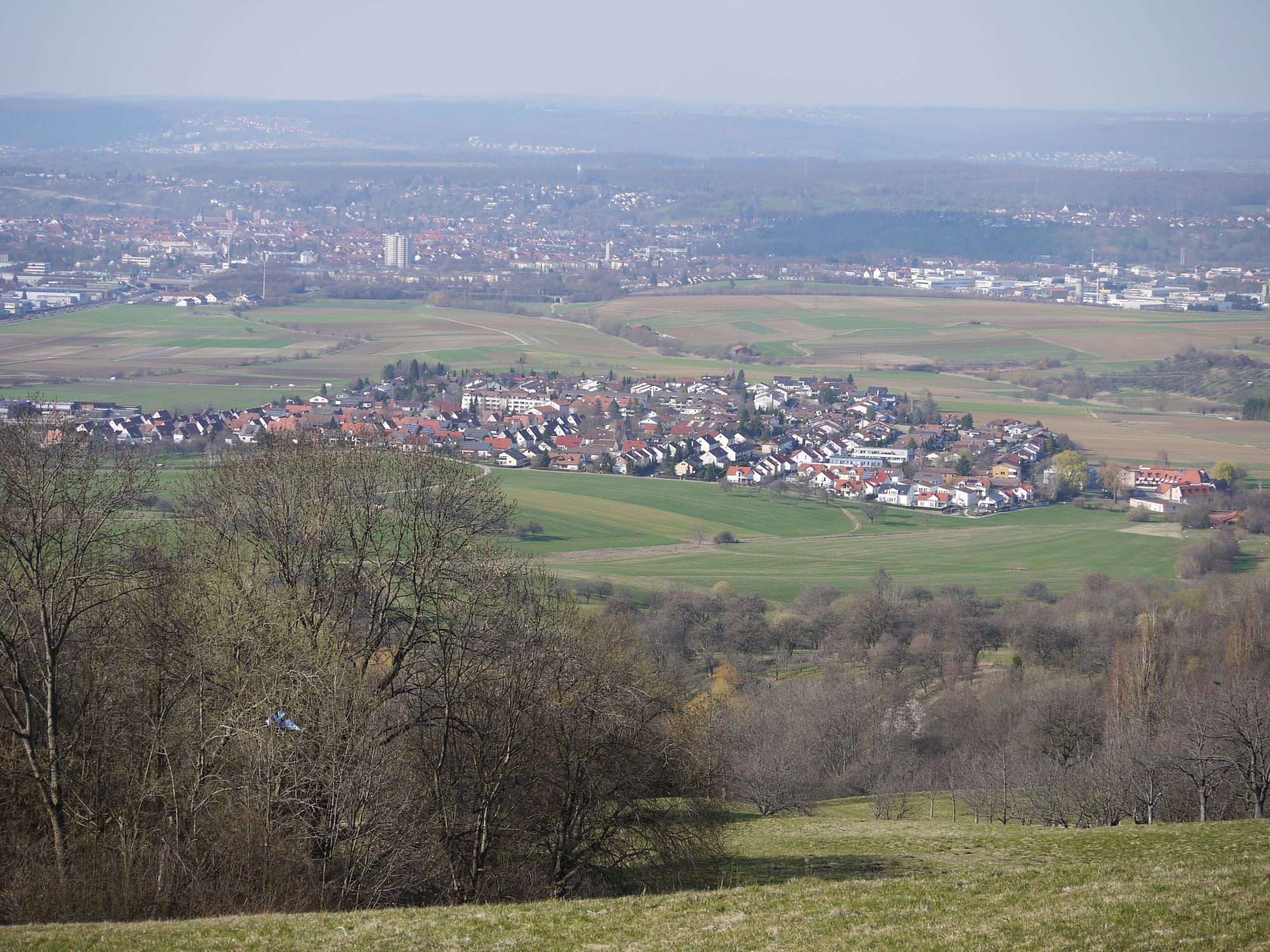 Blick ber Guggenrain nach Kirchheim